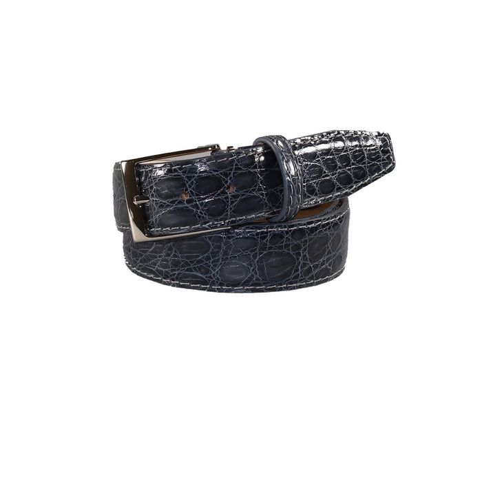 Gray Crocodile Leather Belt | Roger Ximenez