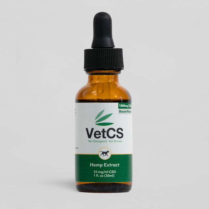 Medium Breed Dogs CBD Oil 1000mg Bacon or Natural – VetCS