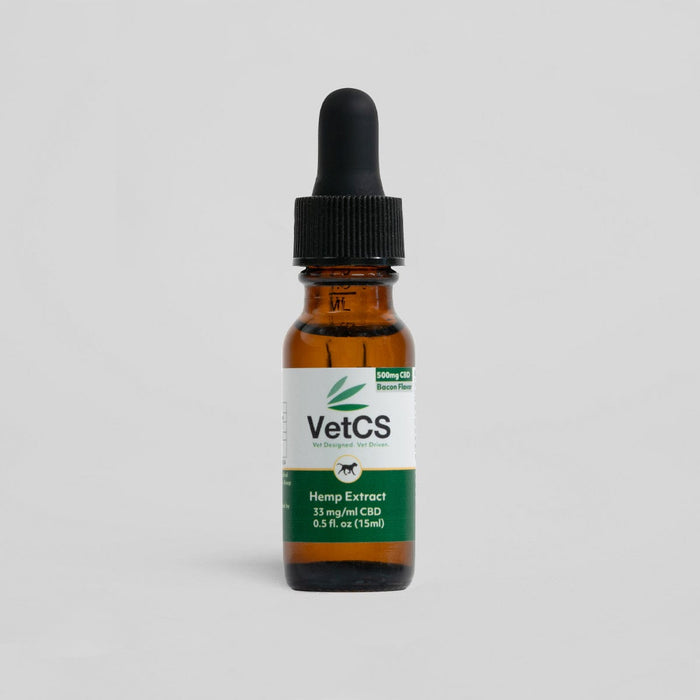 Small Breed Dogs CBD Oil 500mg Bacon or Natural – VetCS