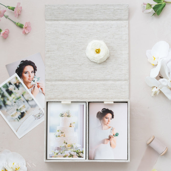 Linen Double Photo Box - Stratum Linen product image