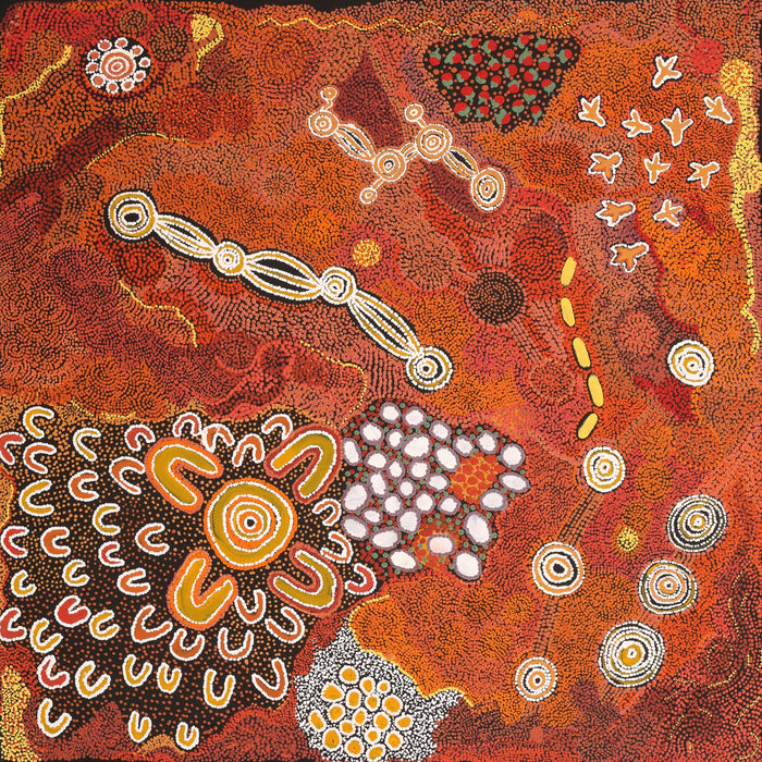 Sabrina Nangala Robertson - Aboriginal Art | 30x30cm | 6272- ART ARK®