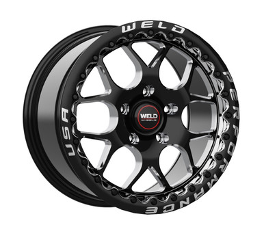 WELD F-150 Solana Beadlock Drag Black Wheel 17x10 | 6x135 BC (F