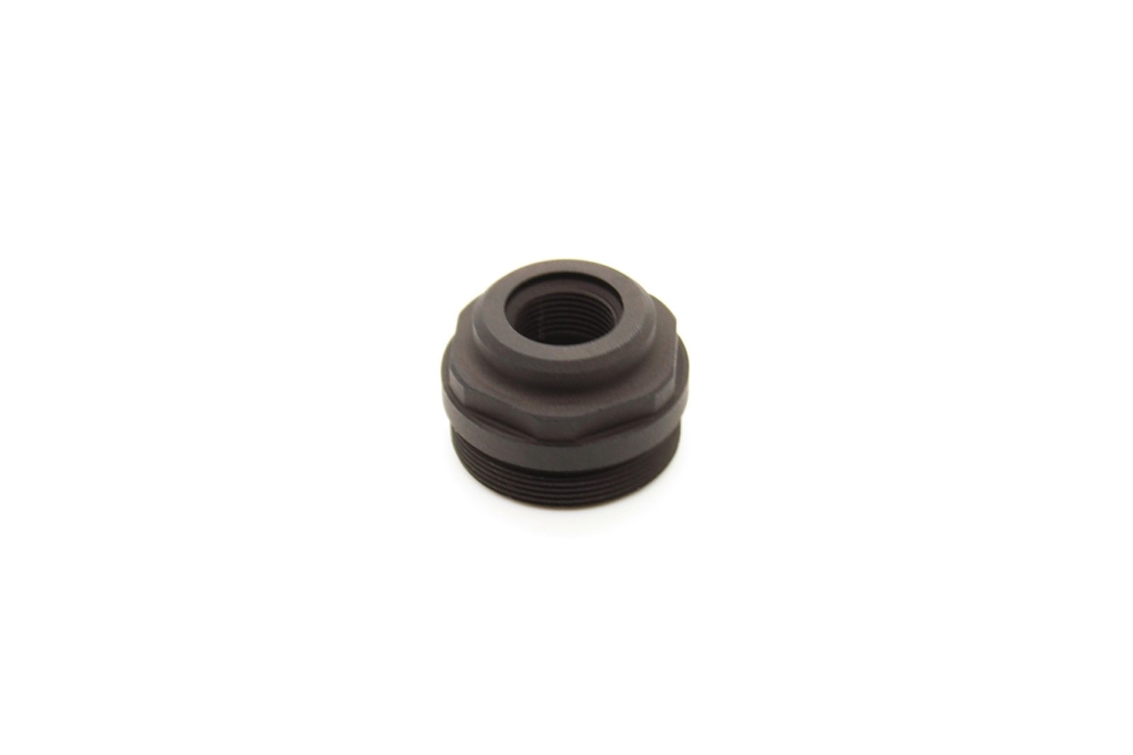 Kaw Valley Precision MACH 3 Modular Linear Compensator – 1/2x36 Thread Adapter, Black Aluminum, For Ruger