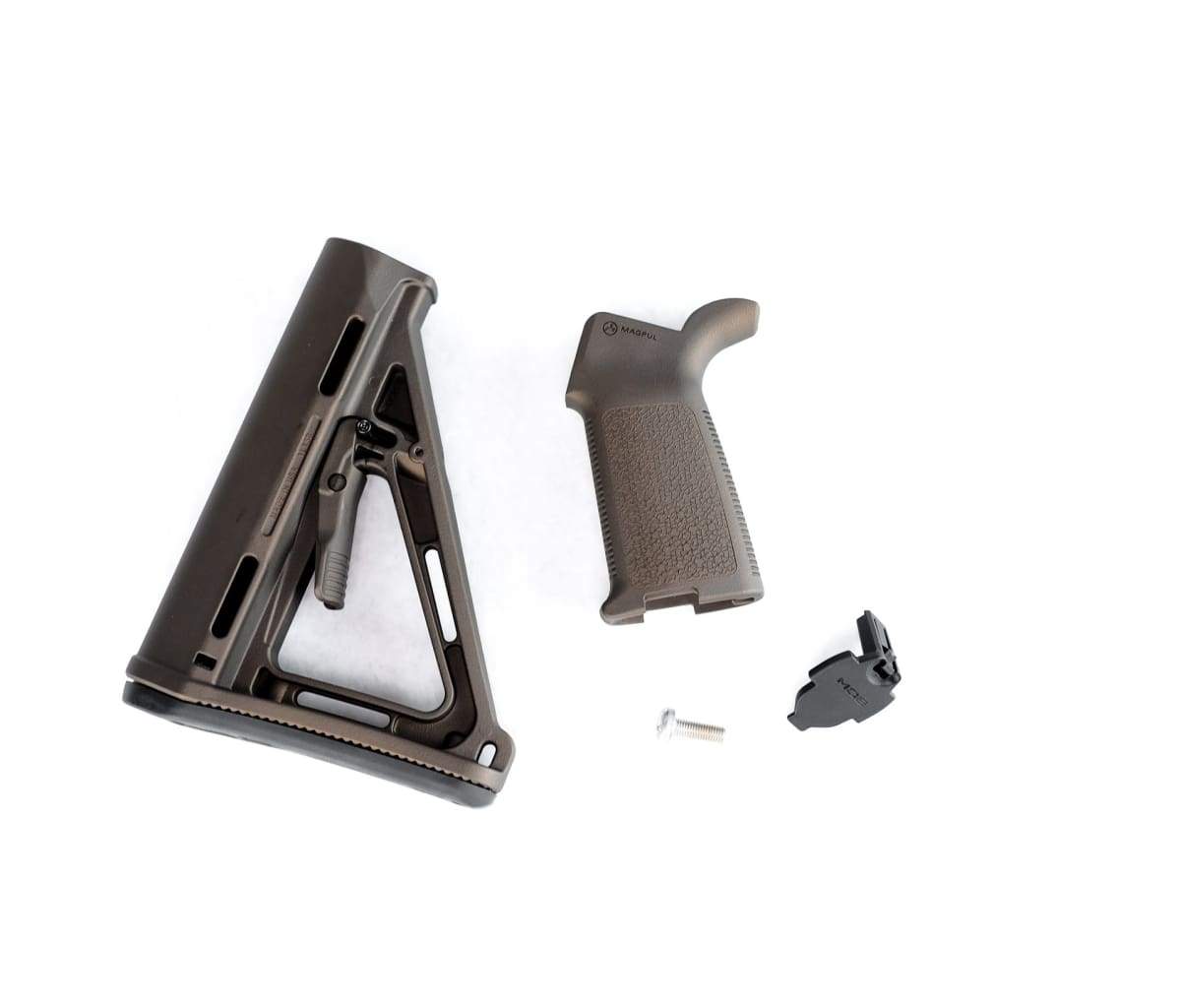 Magpul MOE Mil-Spec Stock and Grip - Midnight Bronze - AR15Discounts