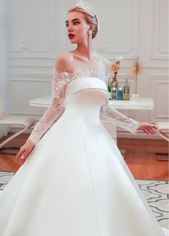 white lace smock dress 1393-WHITE LACE TRIM COLLAR SMOCK DRESS main image 0