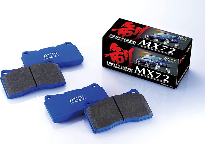 ENDLESS MX72 PLUS BRAKE PAD FRONT REAR SET FOR TOYOTA SUPRA DB02