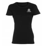 Dame t-shirt i sort