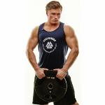 Herre tanktop i navy blå med logo