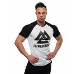 Herre t-shirt i sort/hvid med logo